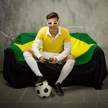 Namorado que gosta de futebol