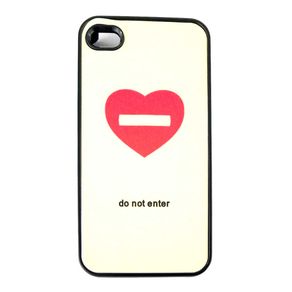 Capa-para-Iphone-4-Coracao-Do-not-Enter-Branca-com-Purpurina