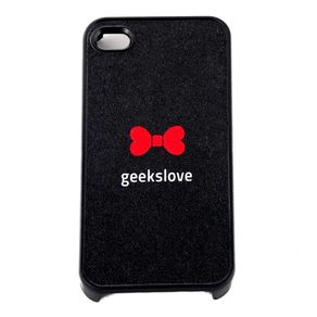 Capa-para-Iphone-4-Geeks-Love-Lacinho-Vermelho-Preta-com-Purpurina
