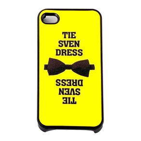 Capa-para-Iphone-4-Tie-Sven-Dress-Amarela-com-Purpurina