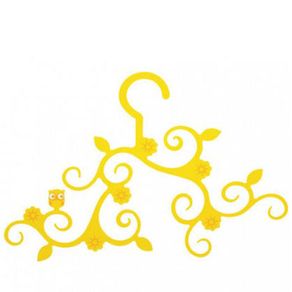 Porta-Bijuterias-Cabide-Arabesco-Amarelo
