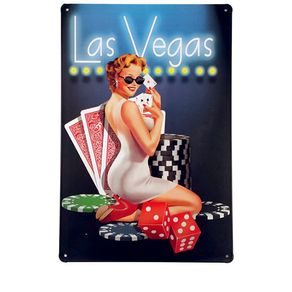Placa-Las-Vegas-Retro