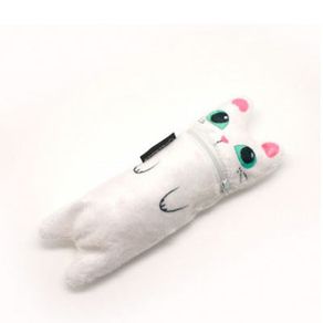 Necessaire-Estojo-Gatinho-Branco-Pelucia