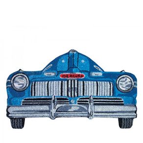 83002258-Capacho-carro-antigo-azul