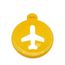 68027862-Tag-de-mala-aviao-amarelo-circular