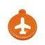 68025909-Tag-de-mala-aviao-laranja-circular