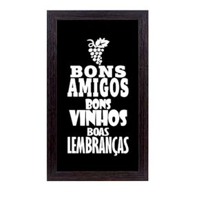 Quadro-porta-rolha-de-vinho-bons-amigos-e-bons-vinhos