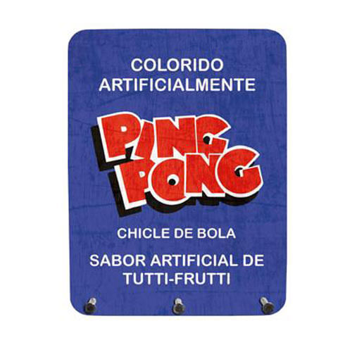 Porta Chaves Chiclete Ping Pong - Gorila Clube