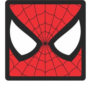 Quadro Faces Homem Aranha Marvel - 20x20 - Gorila Clube